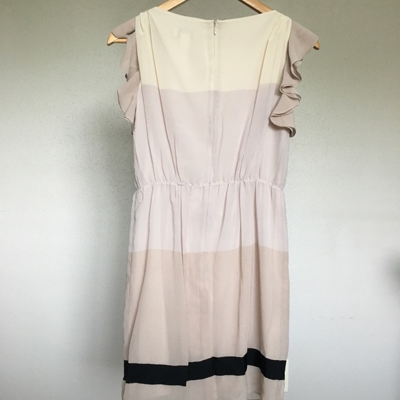 LOFT Colorblock Ruffle dress - Picture 3 of 3